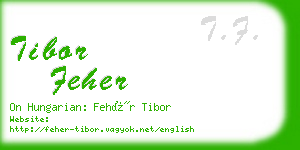 tibor feher business card
